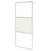 vidaXL Walk-in Shower Wall with Shelf Chrome 39.4x76.8" ESG Glass&Aluminium