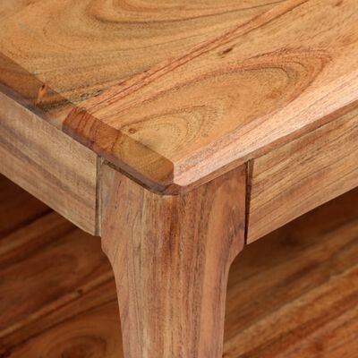 vidaXL Coffee Table Solid Wood 34.6"x19.7"x15"
