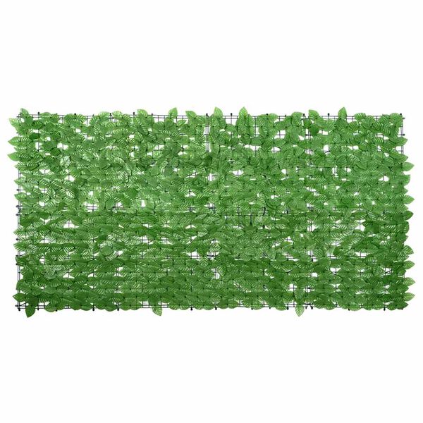vidaXL Screen Green Polyethylene and fabric 78.7 x 39.4 in