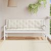 vidaXL Garden Bench Cushion Melange cream 100% polyester 70.9 x 19.7 in