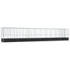vidaXL Aviary with Extension Silver 492.3"x42.1"x83.5" Steel