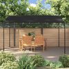 vidaXL Canopy Anthracite Polyester with PA coating 13.1 x 9.8 ft