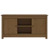 vidaXL TV Cabinet Honey brown Solid pine wood Medium TV Cabinet