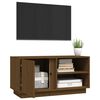vidaXL TV Cabinet Honey Brown Solid Pine Wood Compact TV Cabinet