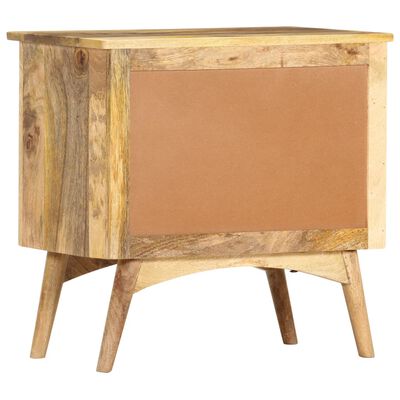 vidaXL Bedside Cabinet 25.6"x13.8"x23.6"Solid Mango Wood