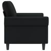 vidaXL 2-seater Sofa Black Faux leather, Metal, Foam 2-seater Durable