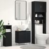 vidaXL Bathroom Sink Cabinet Black Oak 22.83 x 12.99 x 23.62 in
