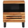 vidaXL Nightstand Natural wood Solid Acacia wood Small