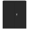 vidaXL File Cabinet Black Powder-Coated Steel Medium File Cabinet