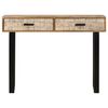 vidaXL Console Table Brown Solid mango wood, powder-coated iron Medium
