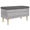 vidaXL Storage Bench Gray Sonoma