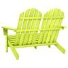 vidaXL Garden Chair Green Solid fir wood 2-Seater Durable
