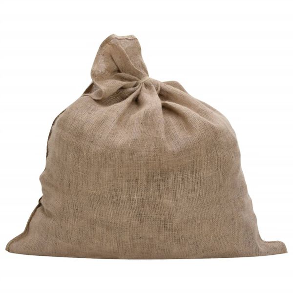 vidaXL Jute Sacks 5 pcs 39.4x43.3" 100% Jute 220 gsm