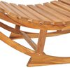 vidaXL Sun Lounger Teak Green Teak wood, Polyester Standard