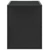 vidaXL TV Cabinet Black Engineered wood and metal Medium TV Cabinet