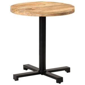 vidaXL Bistro Table Natural Mango Wood and Black
