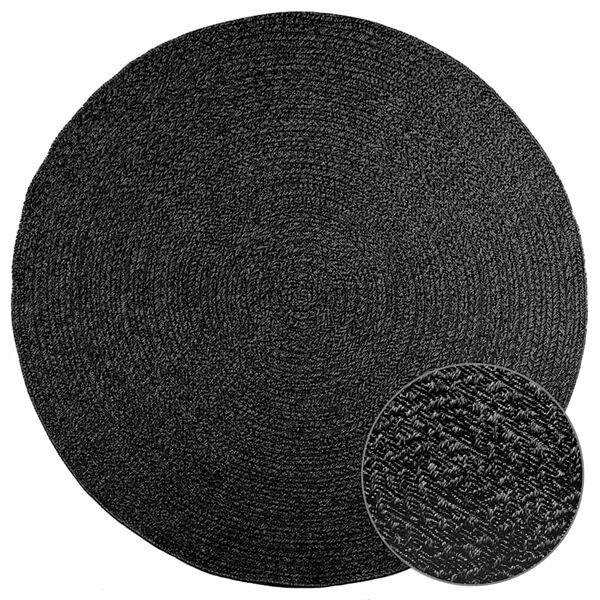 vidaXL Rug Anthracite 100% Polypropylene &Oslash; 78.7 in