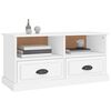 vidaXL TV Cabinet White Engineered Wood Medium TV Cabinet Rectangular