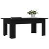 vidaXL Coffee Table Black Engineered wood Medium Sleek Coffee Table