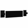 vidaXL Bed Headboard With Cabinet Black Engineered wood Large