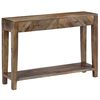 vidaXL Console Table Solid Mango Wood 46.5"x11.8"x31.5"