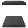 vidaXL Wall Shelf Black Stainless Steel with black coating