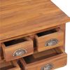vidaXL Coffee Table with Flip Top 25.6"x25.2"x13.8" Solid Teak Wood