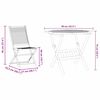 vidaXL Garden Dining Set Folding 5 pcs Brown solid acacia wood