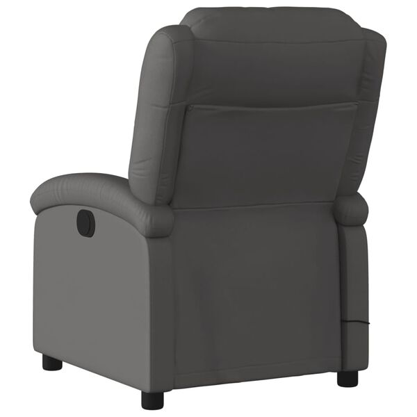 vidaXL Grey Massage Recliner Chair