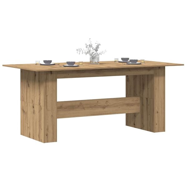 vidaXL Dining Table Artisan oak Engineered wood Large Durable