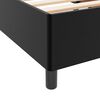 vidaXL Bed Frame with Mattress Black 70.87 x 78.74 in Fabric