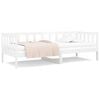 vidaXL Day Bed White Solid pine wood 31.5x79 in Convertible Day Bed