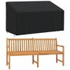 vidaXL Bench Cover Black 420D Oxford fabric with PU coating 3-seater