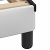 vidaXL Bed Frame "Viana" without Mattress White and Black 31.5"x78.7" Faux Leather