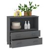 vidaXL Sideboard Dark Gray Solid Pine Wood Medium Sideboard