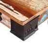 vidaXL Coffee Table Varied wood hues Reclaimed wood, iron