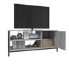 vidaXL TV Cabinet Gray Sonoma Engineered wood, steel Medium TV Cabinet