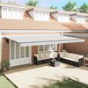 vidaXL Awning Manual Anthracite 236.2" x 118.1" Metal