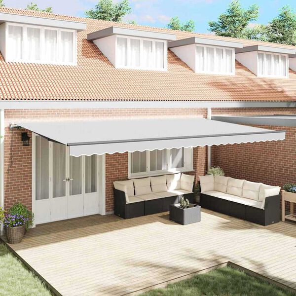 vidaXL Awning Manual Anthracite 236.2" x 118.1" Metal