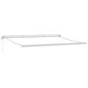 vidaXL Retractable Awning Light gray 196.85" x 118.11" Fabric, Metal