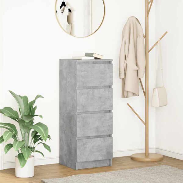 vidaXL Sideboard Concrete Grey Engineered Wood Small Buffet