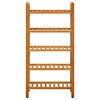 vidaXL Shoe Rack with 5 Shelves 19.7"x10.6"x39.4" Solid Oak Wood