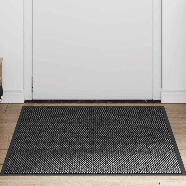 vidaXL Doormat Anthracite PP (Polypropylene) and PVC 31.5x47.2 in