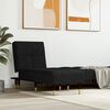 vidaXL Chaise Lounge Black Velvet (100% polyester), plywood, metal