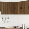 vidaXL Kitchen Wall Corner Cabinet Brown Oak Engineered wood Medium