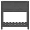 vidaXL Planter Grey Solid pine wood Medium Planter Rectangular