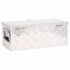 vidaXL Storage Box Silver 23.6"x9.3"x9.1" Aluminum