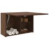 vidaXL Bathroom Wall Cabinet Brown Oak Engineered Wood Medium