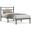 vidaXL Bed Frame Sonoma Oak Engineered wood and steel Small Single