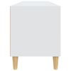 vidaXL TV Cabinet White Engineered wood, eucalyptus wood Medium